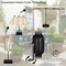 Costway 15FT Double-Sided Twin Patio Umbrella Outdoor Market W/ Crank & Base Grey\Coffee\Turquoise\Beige\Orange\Wine
